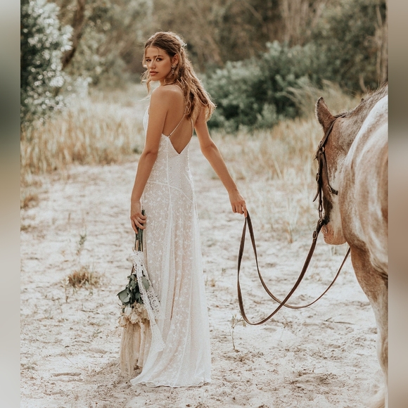 NWT Spell Lucette Wedding Gown - Picture 4 of 15